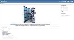 Desktop Screenshot of cursuri.flexform.ro